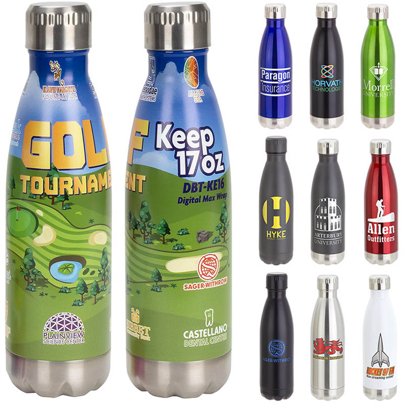 Custom 17 oz Vacuum Insulated Stainless Steel Bottle | Bulk Pricing ...