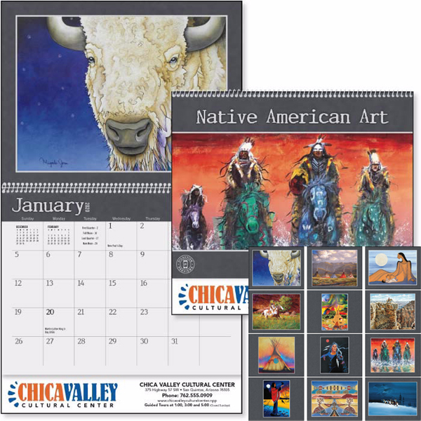 Colorado Native Calendar Custom Native American Art Calendar | Bulk Pricing | Gimmees.com